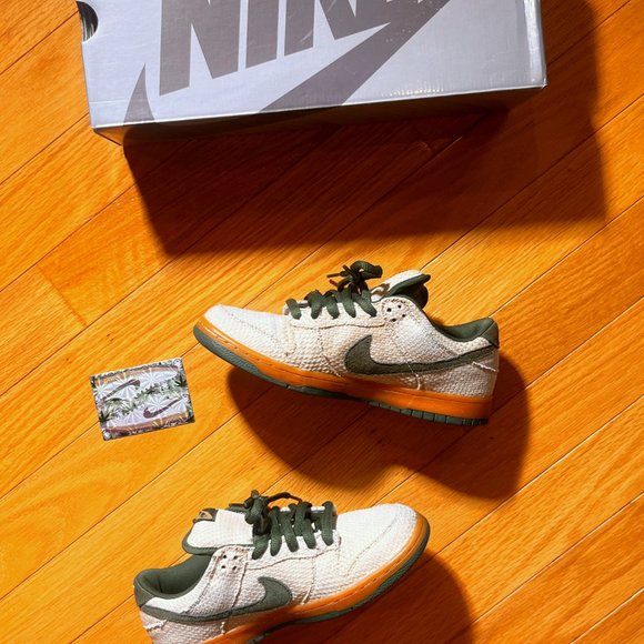 RARE HEMP BUNDLE! Nike SB Dunk Low Bonsai Hemp + BRAND NEW matching SB jacket - Picture 11 of 16